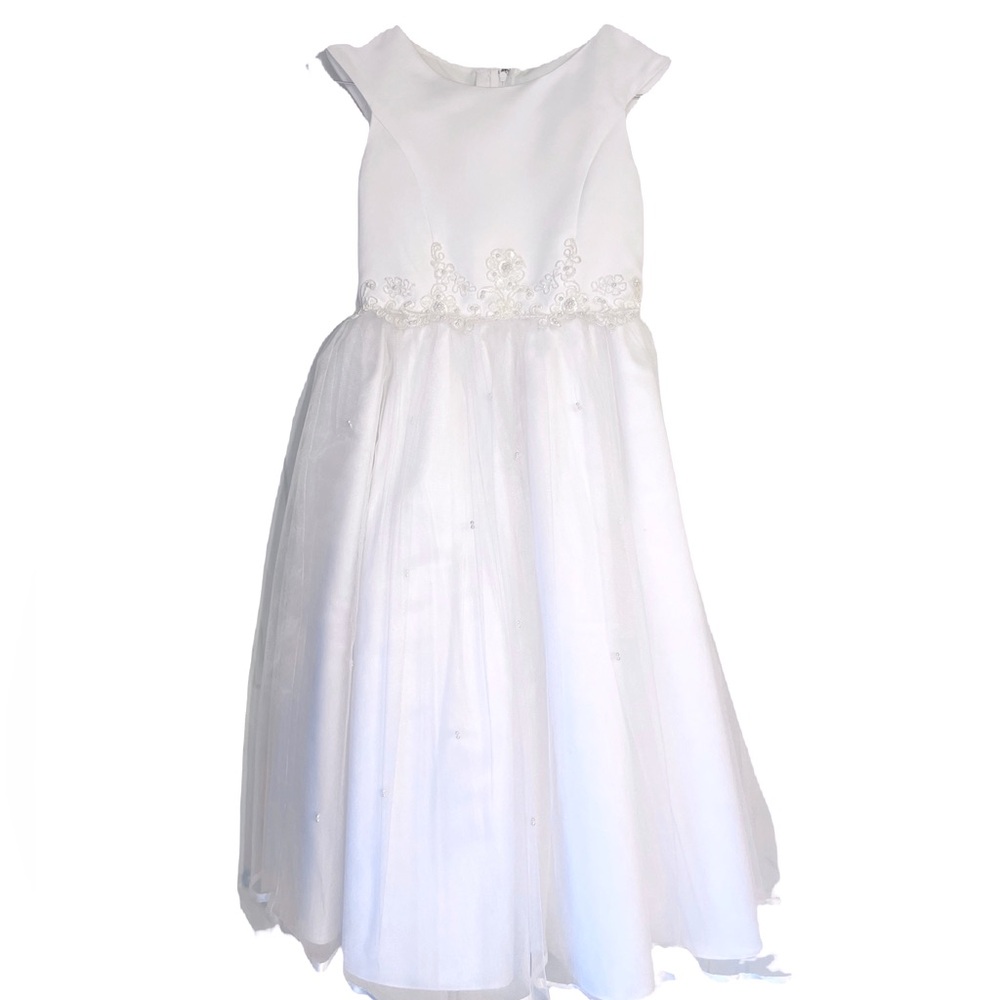 Girl’s White Formal Dress